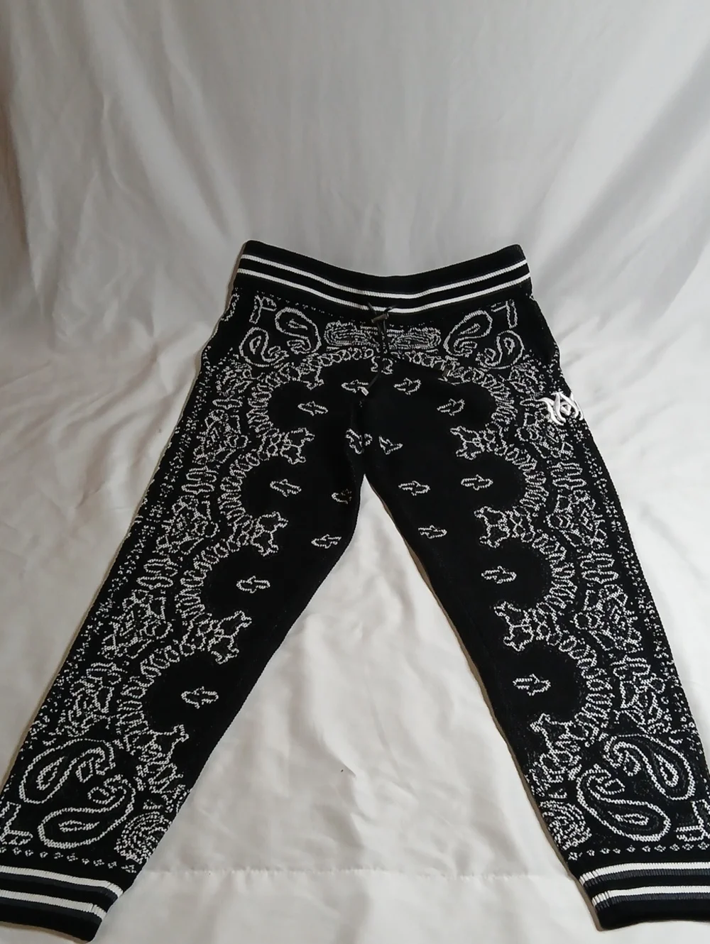 AMIRI Black Bandana-Print Jogger Pants